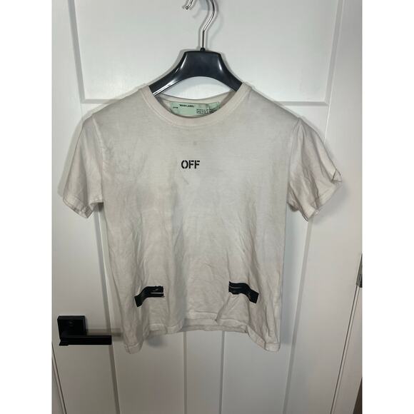 Off White Replica T Shirt Size M Medium Grunge Style 100% Cotton NOT AUTHENTIC - Picture 2 of 5